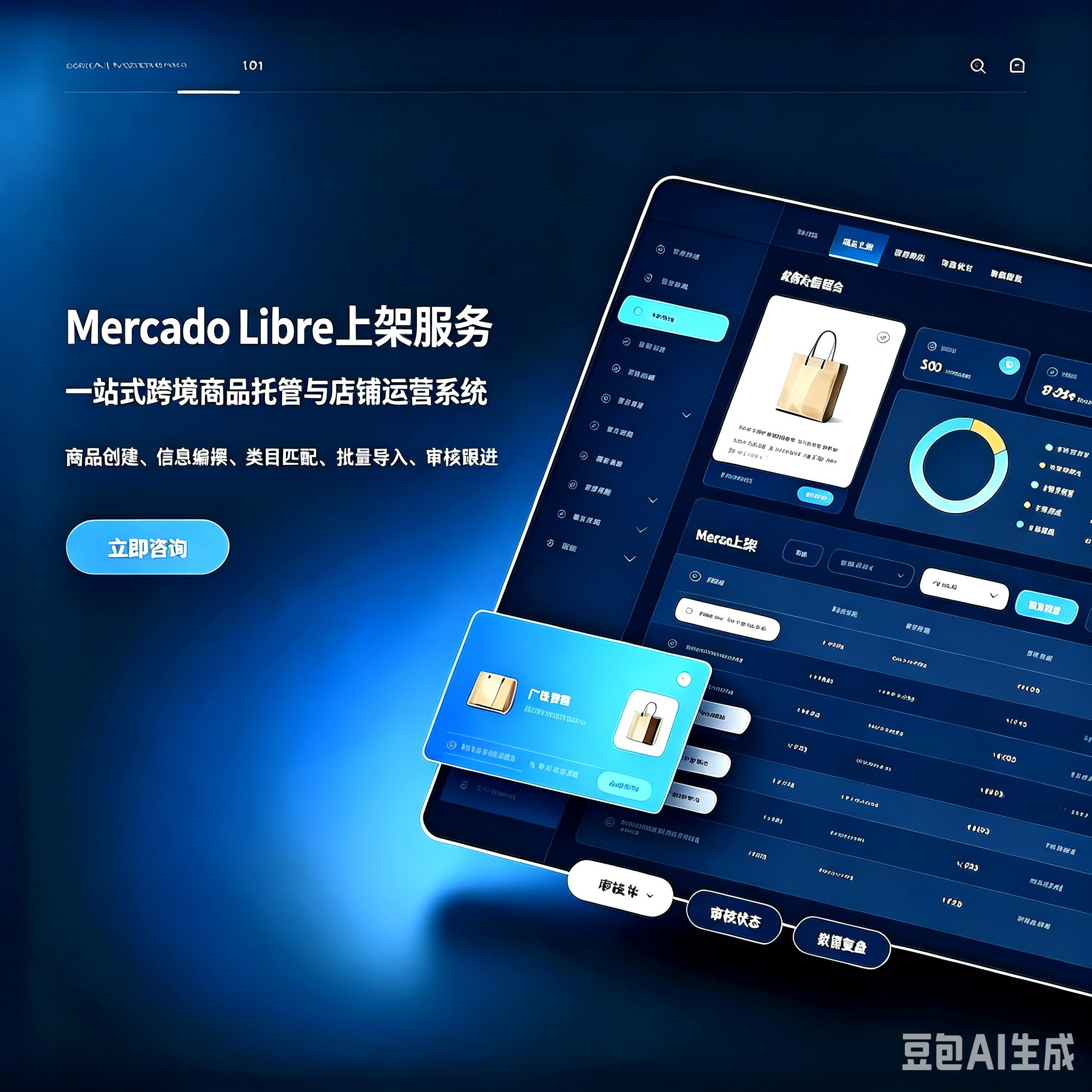 美客多 Mercado Libre 代上架刊登|拉美跨境商品链接创建发布代办服务封面