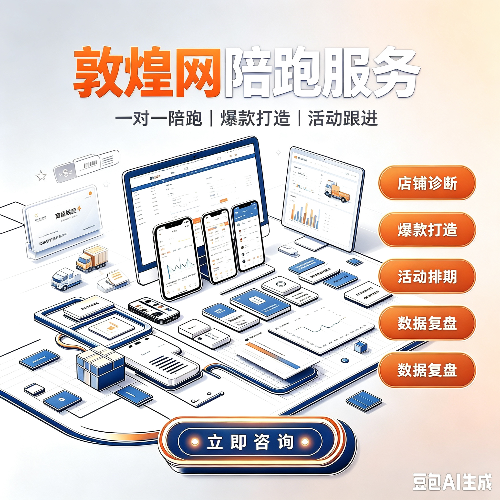 敦煌网跨境店铺一站式陪跑服务服务封面