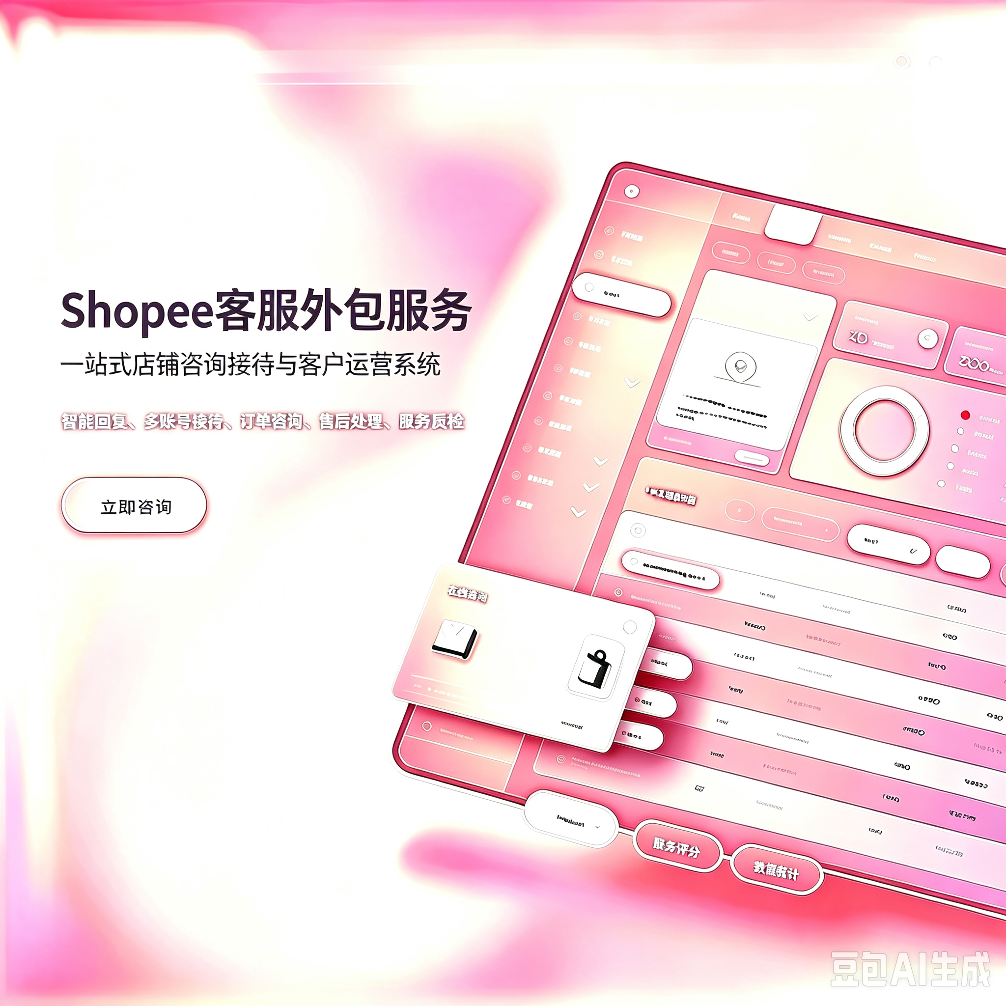 Shopee 虾皮客服外包|卖家聊聊多语言接待 东南亚跨境店铺售前售后纠纷托管服务服务封面