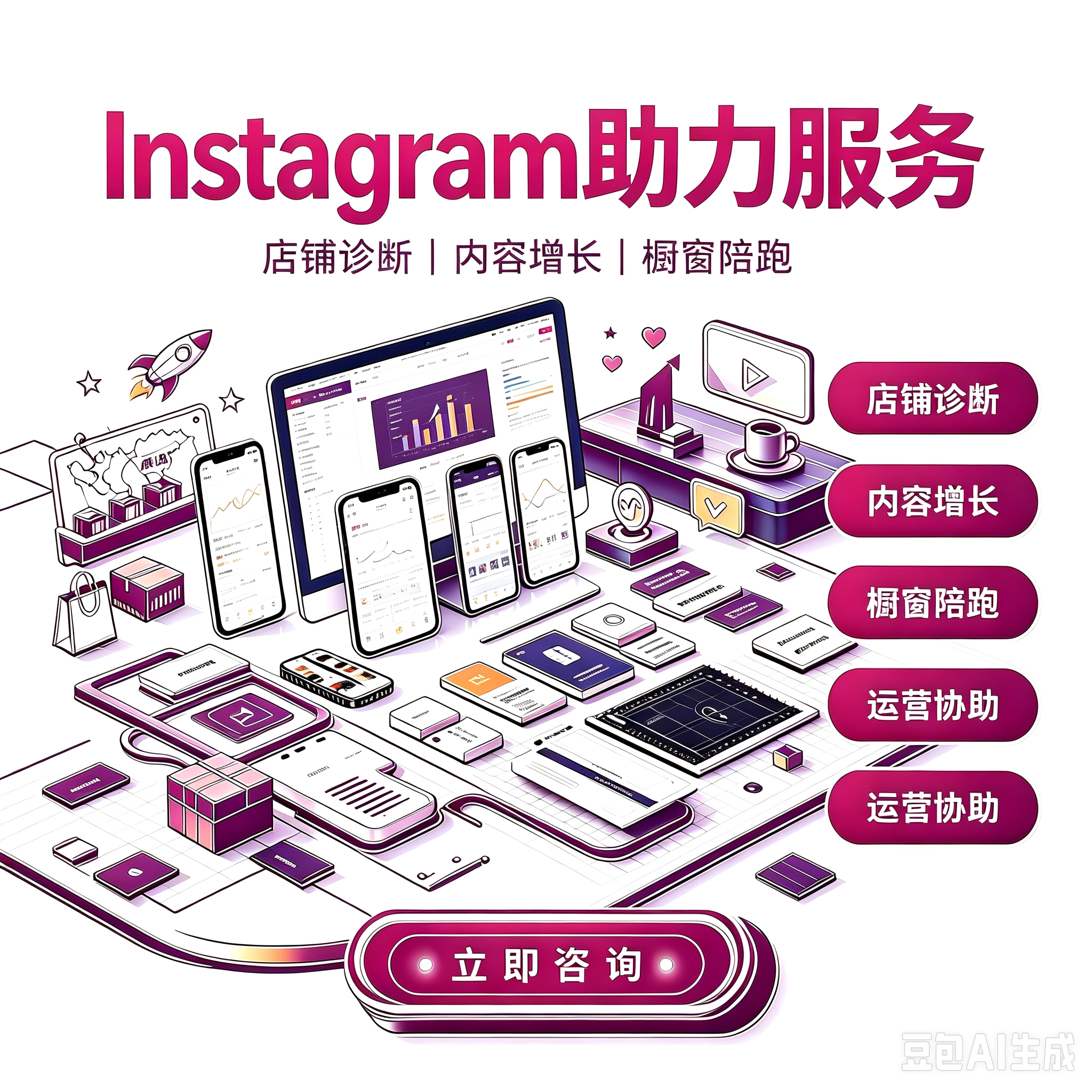 Instagram 店铺助力服务服务封面