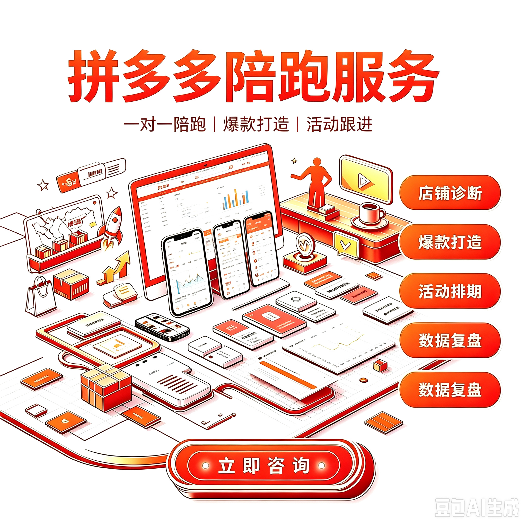 拼多多店铺一站式陪跑服务服务封面