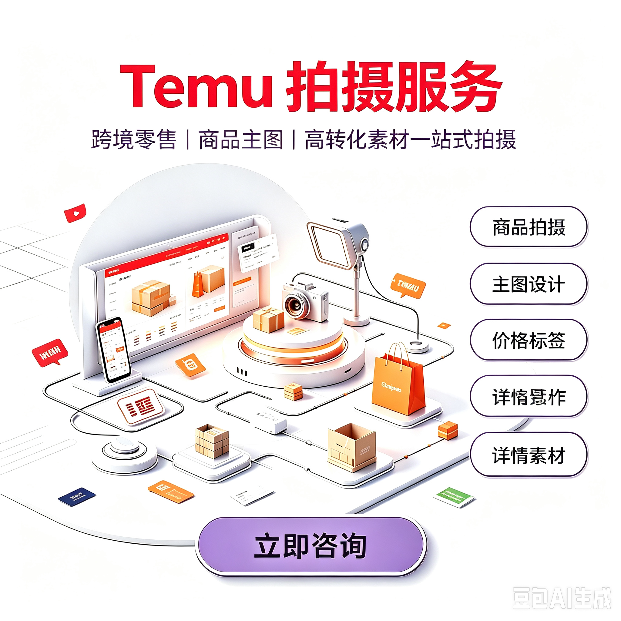 Temu 拍摄服务服务封面