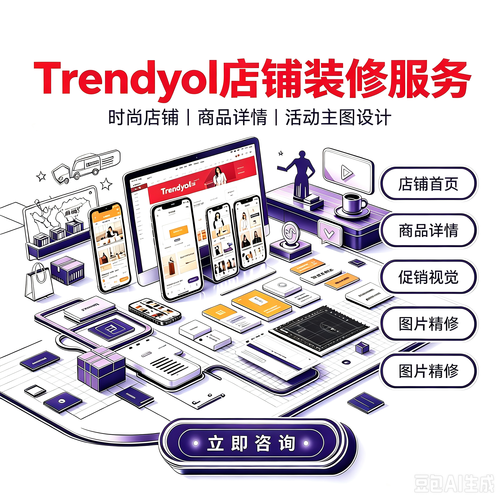 Trendyol 店铺装修服务服务封面
