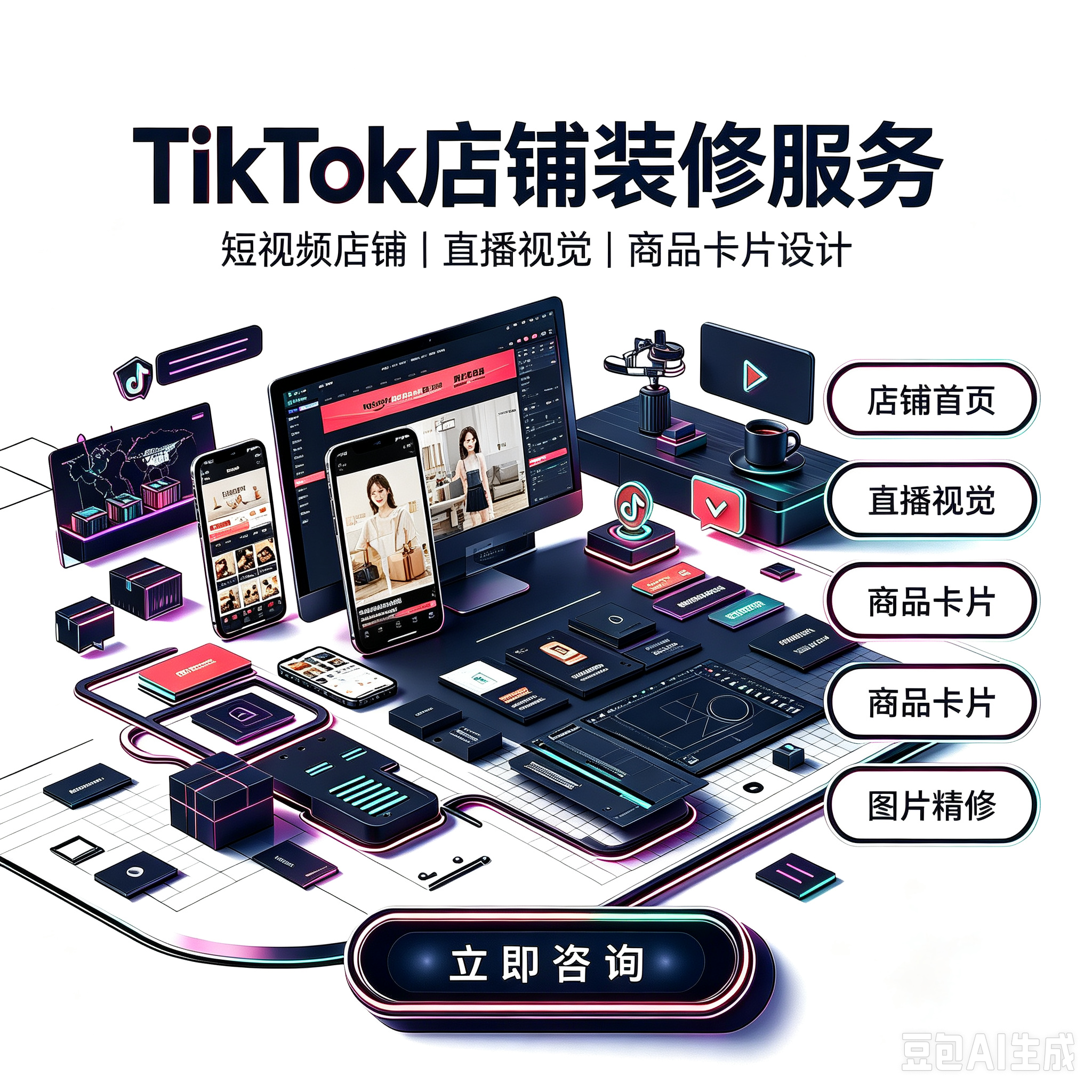 TikTok Shop 店铺装修服务封面